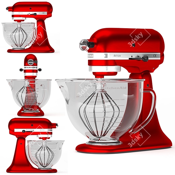 Professional KitchenAid Stand Mixer Kit 3D model image 1