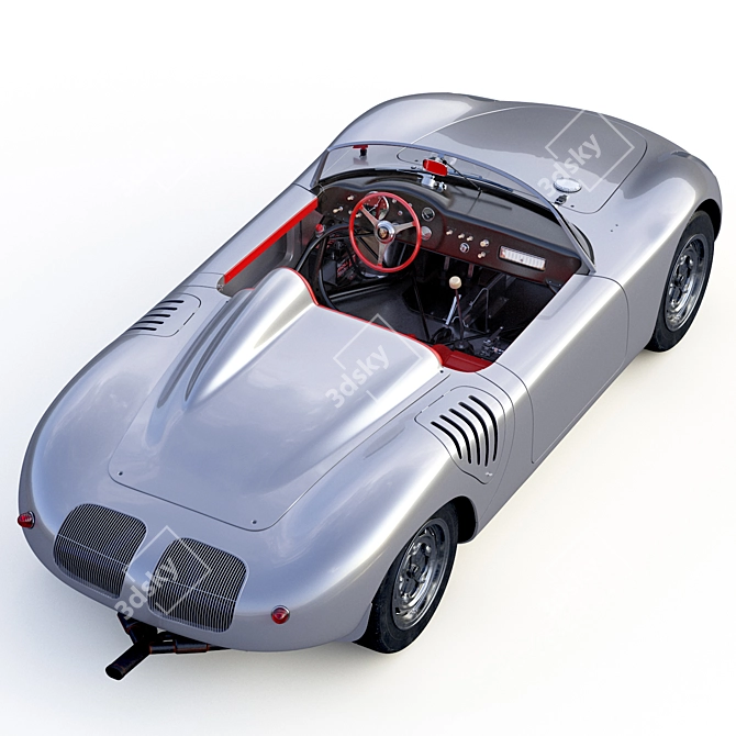 Vintage Porsche 718 Spyder 1960 3D model image 3