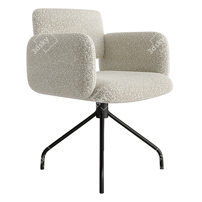 Swivel Brooks Chair: Modern Design 3D model image 1