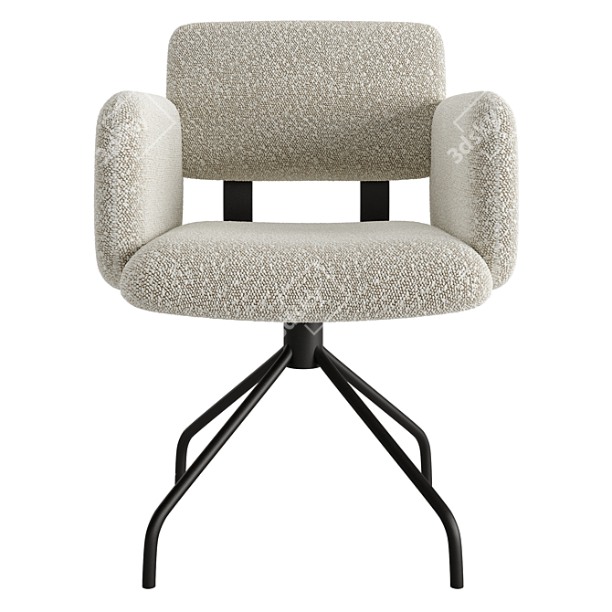 Swivel Brooks Chair: Modern Design 3D model image 2