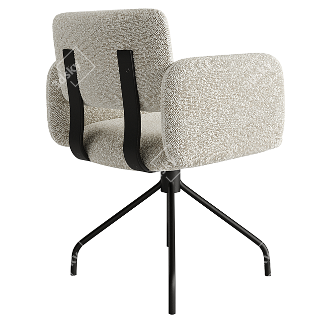 Swivel Brooks Chair: Modern Design 3D model image 4