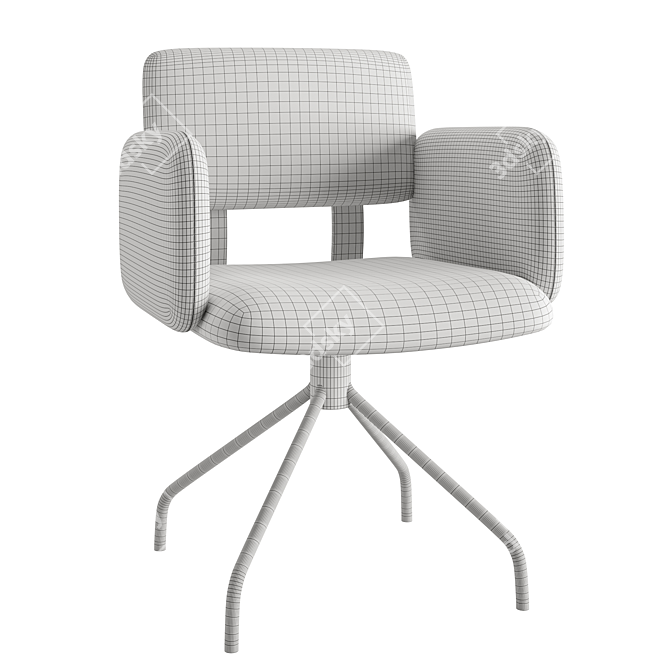 Swivel Brooks Chair: Modern Design 3D model image 6