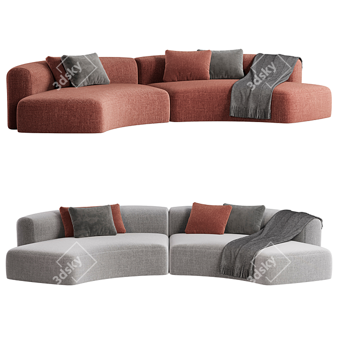 Curvy Comfort Sofa - 2015 Version 3D model image 2