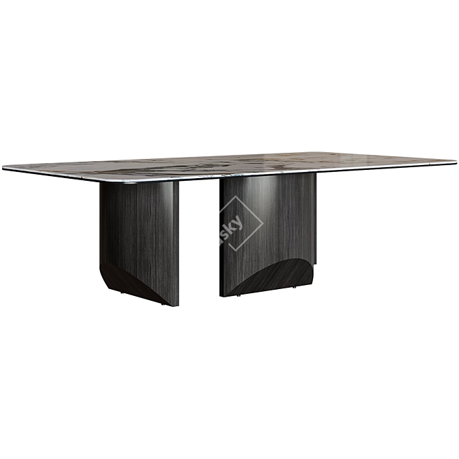 Slate Coffee Table by Yikahome 3D model image 1