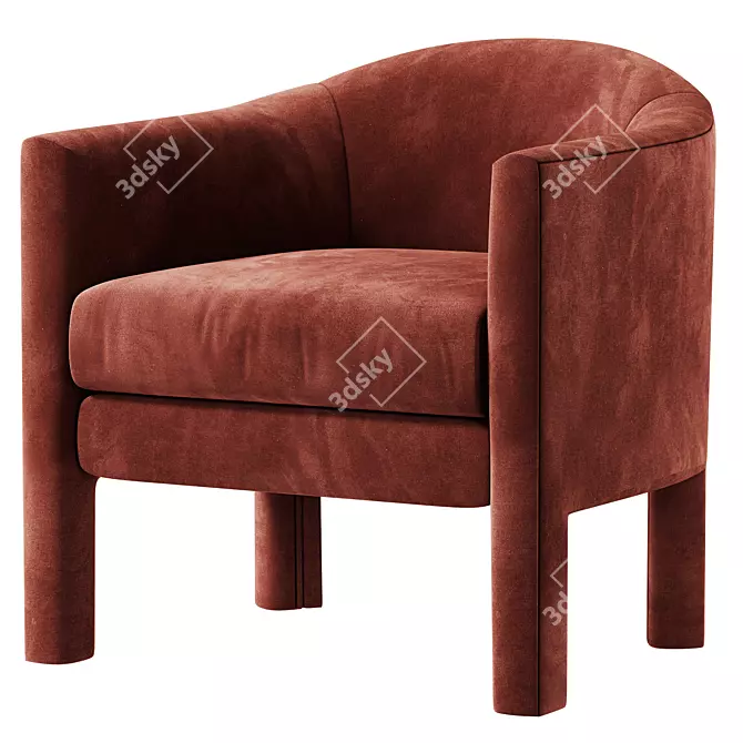 Designer Isabella Chair: 3Ds Max, FBX, OBJ 3D model image 2