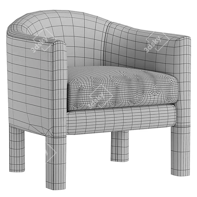 Designer Isabella Chair: 3Ds Max, FBX, OBJ 3D model image 7