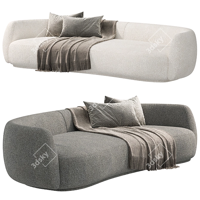 Modern Pacific Sofa by Moroso 3D model image 3