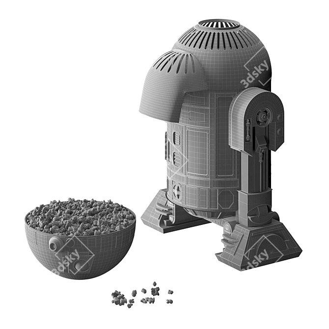 Galactic R2D2 Popcorn Popper 3D model image 4