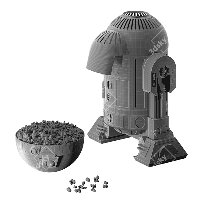 Galactic R2D2 Popcorn Popper 3D model image 5