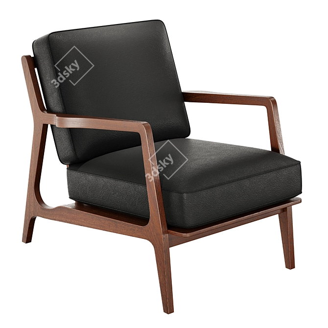 Turbo-Smoothed Verity Lounge Chair 3D model image 1