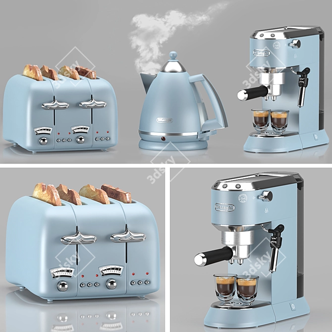 Delonghi Professional Kitchen Appliance Set 3D model image 1