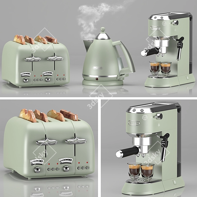 Delonghi Professional Kitchen Appliance Set 3D model image 2