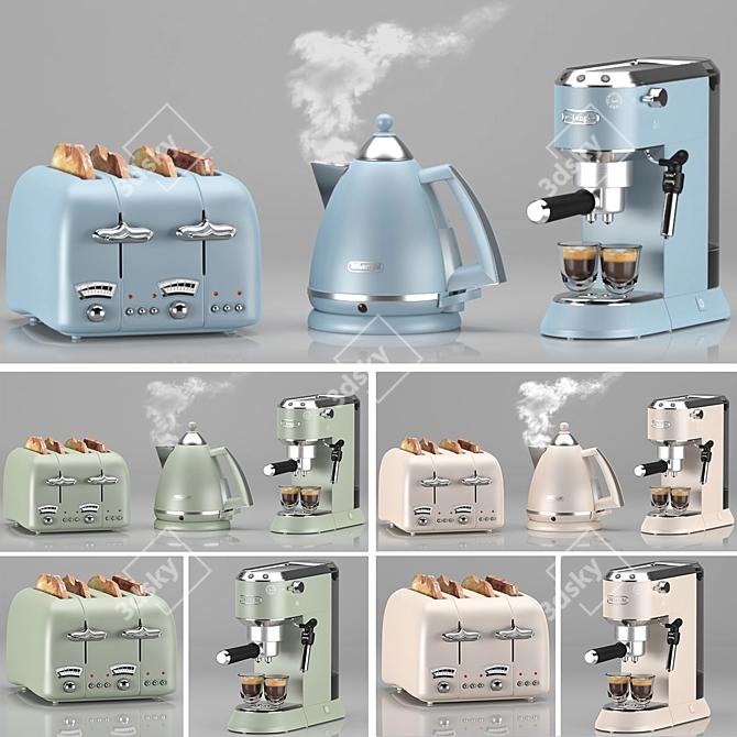 Delonghi Professional Kitchen Appliance Set 3D model image 5