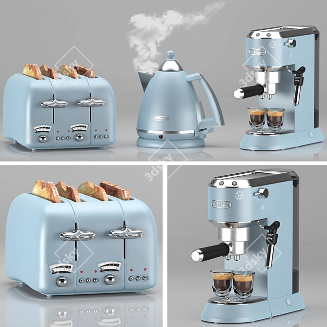 Delonghi Professional Kitchen Appliance Set 3D model image 7