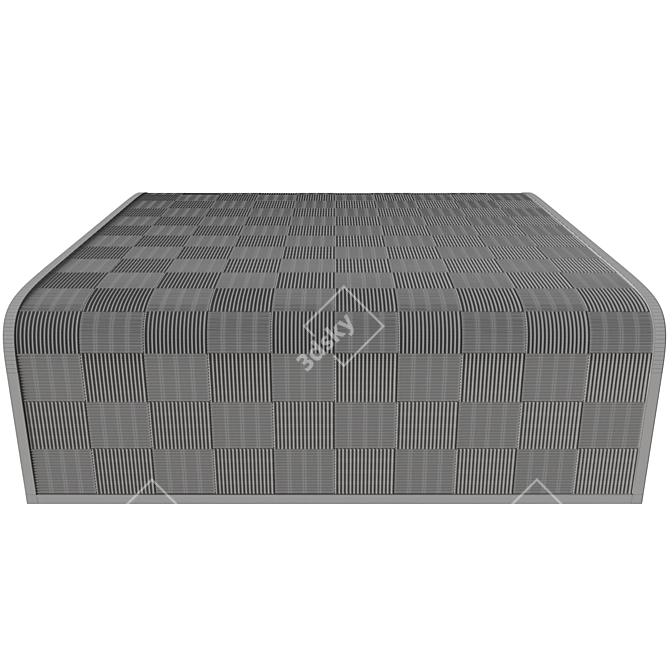 Baker Weave Cocktail Table 3D model image 5