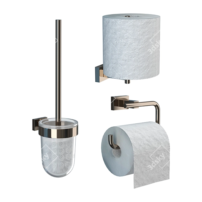 GROHE Essentials Cube Accessory Set 3D model image 3