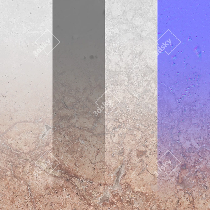 Seamless Stone Texture Pack 3D model image 2