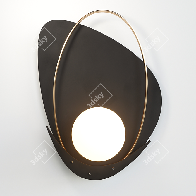 Eclipse Wall Light Fixture 3D model image 1