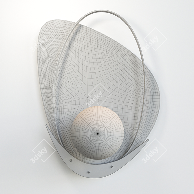 Eclipse Wall Light Fixture 3D model image 2