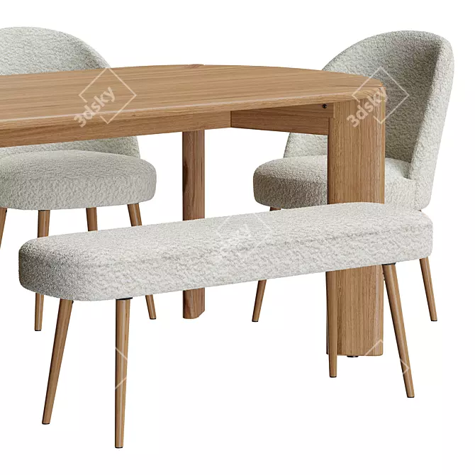 La Redoute Interieurs Dining Set 3D model image 3