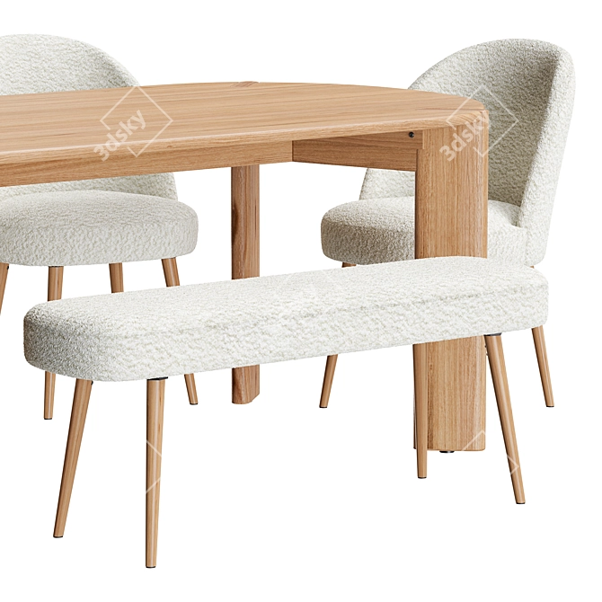 La Redoute Interieurs Dining Set 3D model image 6