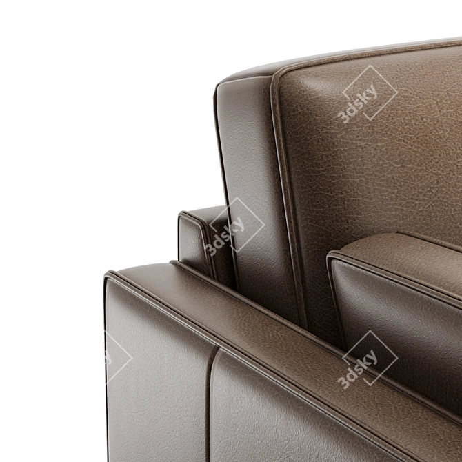 Elegant Romiah Stationary Chair 3D model image 2