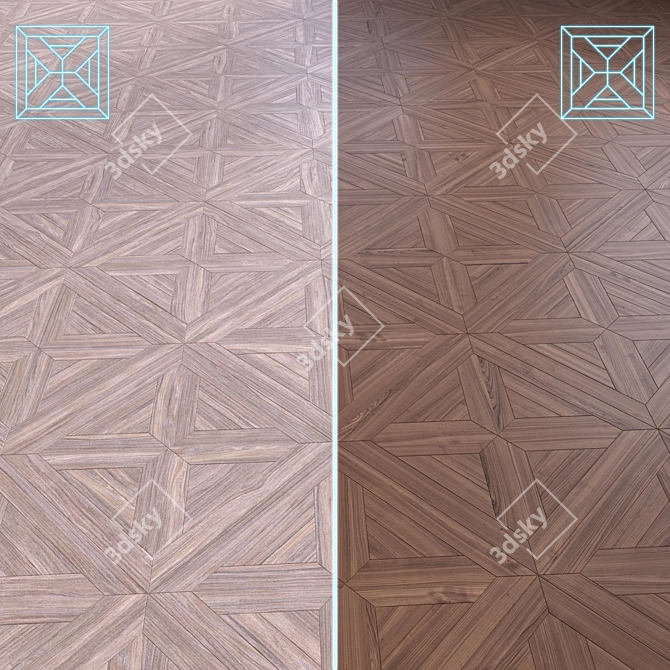 Versatile 3D Wooden Flooring Model 3D model image 1