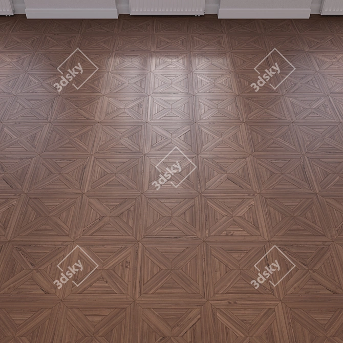 Versatile 3D Wooden Flooring Model 3D model image 3