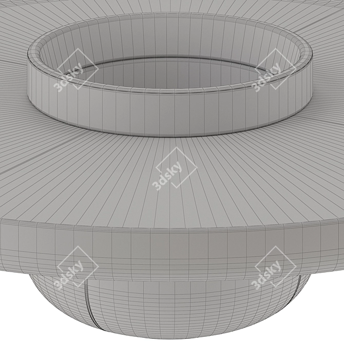 Modern Geometric Giorgetti Ray Table 3D model image 3