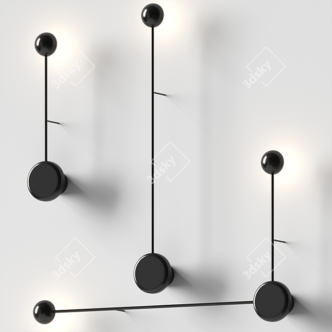 Vibia PIN Wall Lamp Collection 3D model image 1