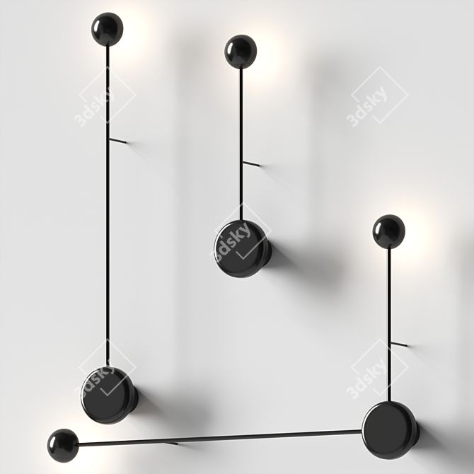 Vibia PIN Wall Lamp Collection 3D model image 2