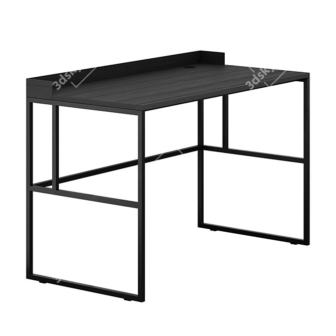 Minimalist Writing Desk Duo 3D model image 2