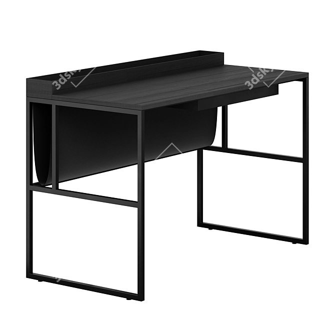 Minimalist Writing Desk Duo 3D model image 4