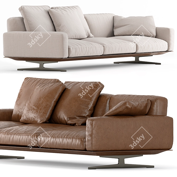 Luxury Soft Dream Sofa: Flexform 3D model image 3