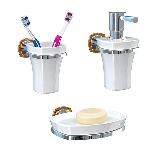 GROHE Grandera Accessory Set (10 pcs) 3D model image 2