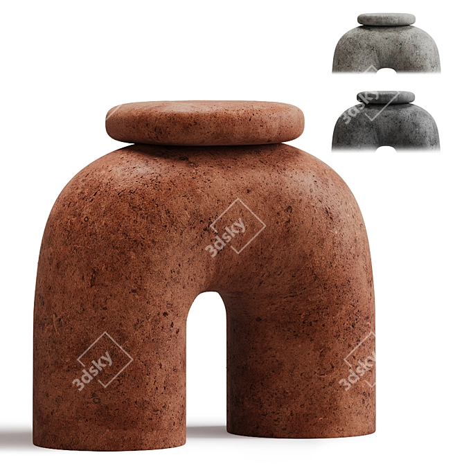 Ancient-inspired TRNK Chair Collection 3D model image 1