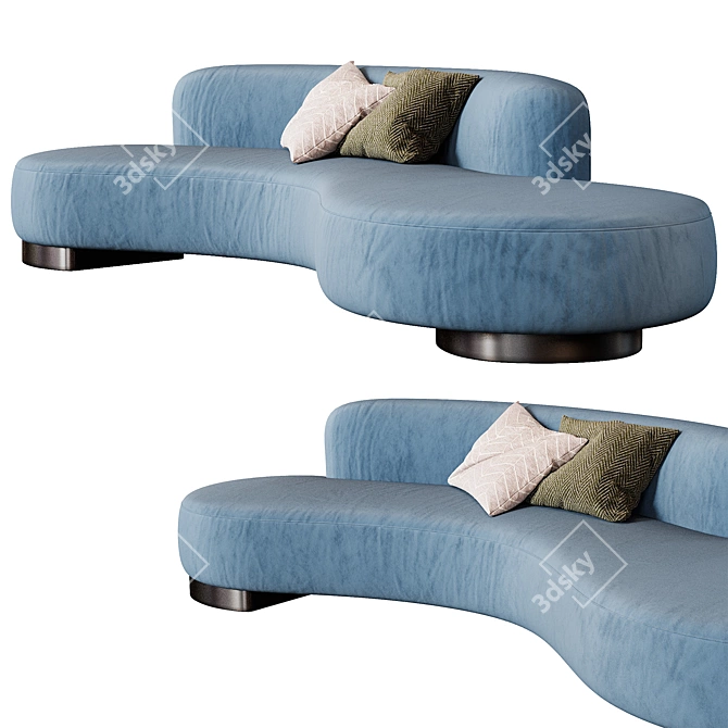 Curved Serpentine and Vladimir Sofas 3D model image 3