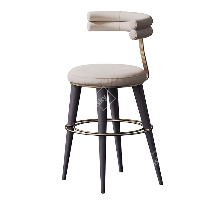 Electrocopper Upholstered Bar Chair 3D model image 6