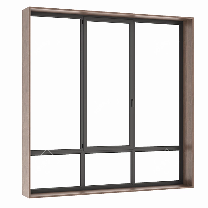 Versatile Modern Window Set. 3D model image 6