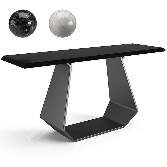 Sleek Amond Console in Assorted Sizes 3D model image 1