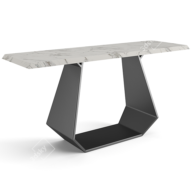 Sleek Amond Console in Assorted Sizes 3D model image 3