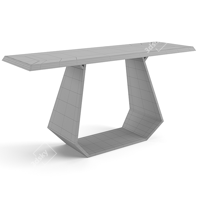 Sleek Amond Console in Assorted Sizes 3D model image 4