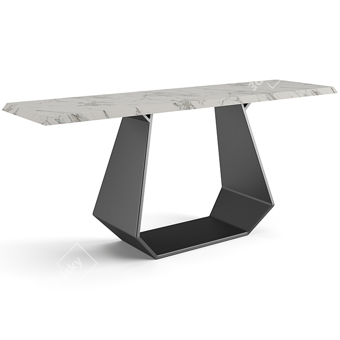 Sleek Amond Console in Assorted Sizes 3D model image 5