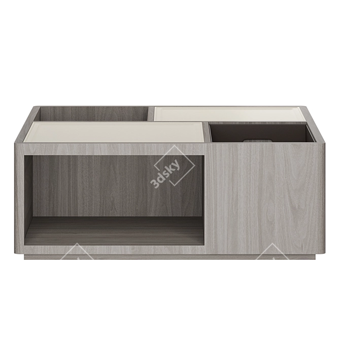 Contemporary Giorgetti Skyline Coffee Table 3D model image 2