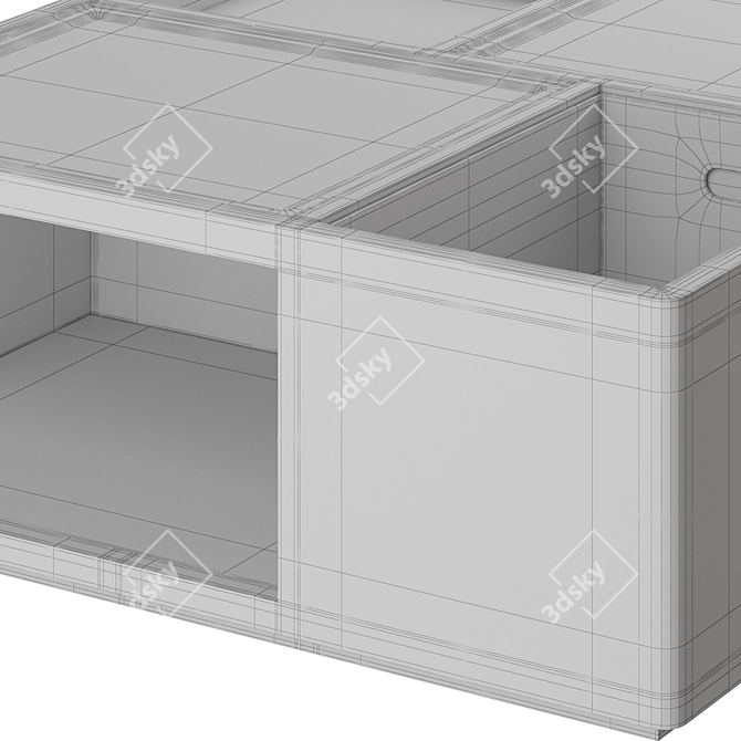 Contemporary Giorgetti Skyline Coffee Table 3D model image 4