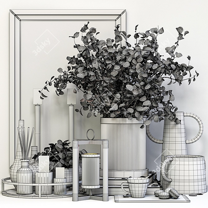 Luxury Decor Set Vray 3dsmax 3D model image 7