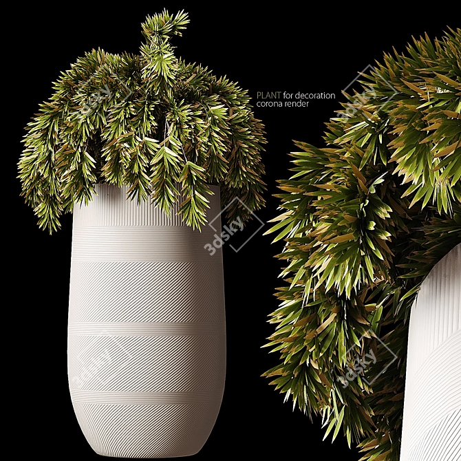 Ergo Graphics Cappuccino Plant Pot 3D model image 1