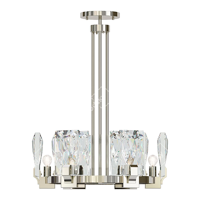 Modern Horizon Chandelier 3D model image 1