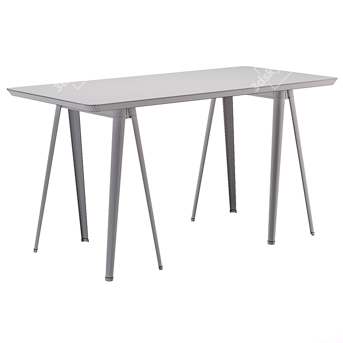 Bamboo Desk Lightweight and Durable 3D model image 3