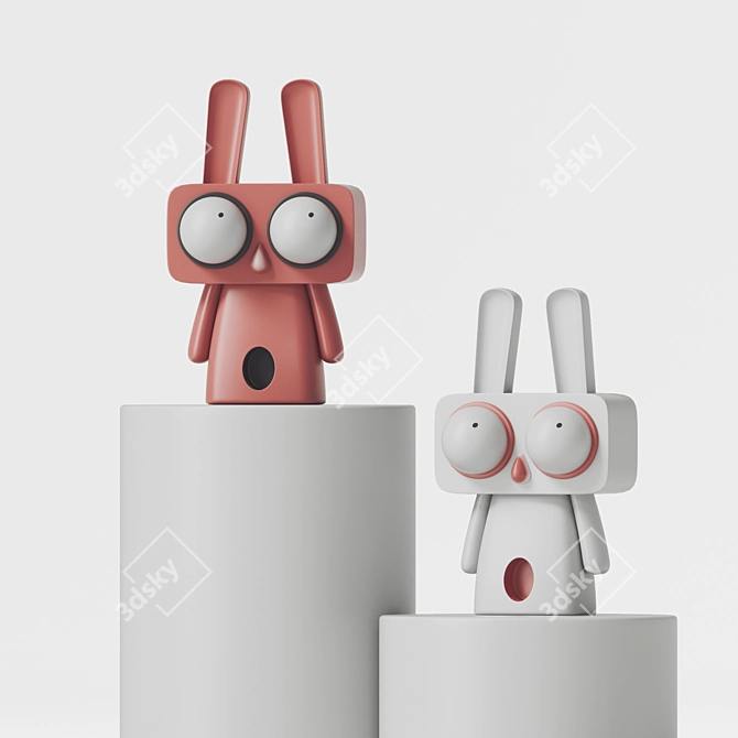 Rabbit Sculpture 3D Model Download 3D model image 1